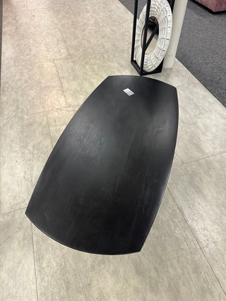 Salontafel Deensovaal, Mango, zwart